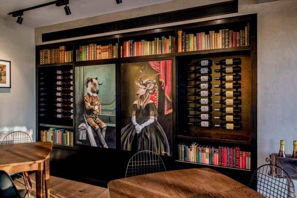 Members Bar and Roof Terrace | Library area | Interior Designers